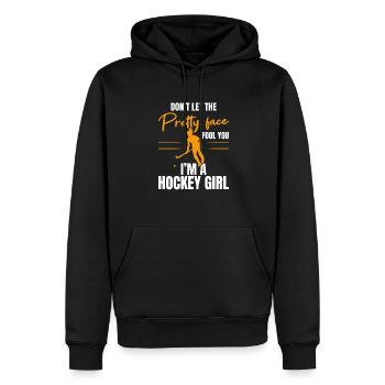 Goal Keeper Field Hockey Enthusiast I'm A Hockey G - Männer Premium Bio Hoodie - Schwarz - Vorne - Nico (187cm)