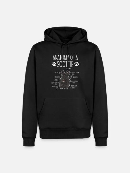 Scottish Terrier Scottie Dog - Men’s Premium Organic Hoodie - black