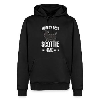 Scottish Terrier Scottie Hund - Männer Premium Bio Hoodie - Schwarz - Vorne - Nico (187cm)