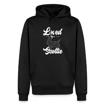 Scottish Terrier Scottie Hund - Männer Premium Bio Hoodie - Schwarz - Vorne - Nico (187cm)