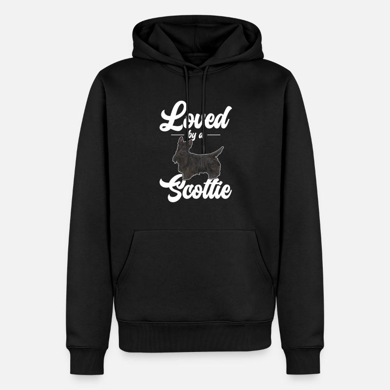 Terrier écossais Scottie Chien - Sweat à capuche Premium bio Homme - noir