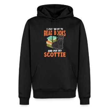 Scottish Terrier Scottie Hund - Männer Premium Bio Hoodie - Schwarz - Vorne - Nico (187cm)