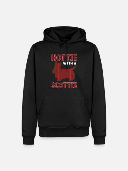 Scottish Terrier Scottie Dog - Men’s Premium Organic Hoodie - black