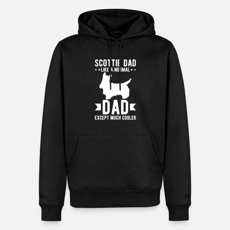 Terrier écossais Scottie Chien - Sweat à capuche Premium bio Homme - noir