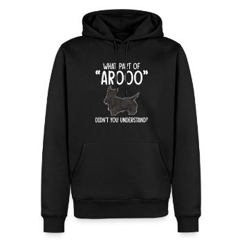 Scottish Terrier Scottie Hund - Männer Premium Bio Hoodie - Schwarz - Vorne - Nico (187cm)