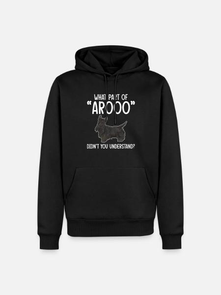Scottish Terrier Scottie Dog - Men’s Premium Organic Hoodie - black