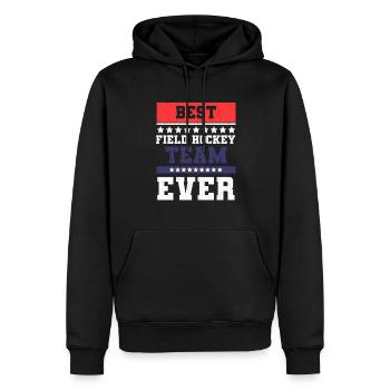 Best Field Hockey Team Ever American Flag Goalkeep - Männer Premium Bio Hoodie - Schwarz - Vorne - Nico (187cm)