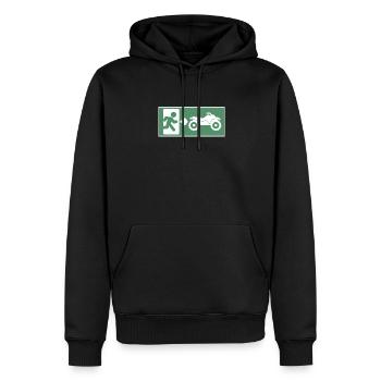 Funny Quad ATV Enthusiasts Quad Racers - Sweat à capuche Premium bio Homme - noir - Devant - Nico (187cm)