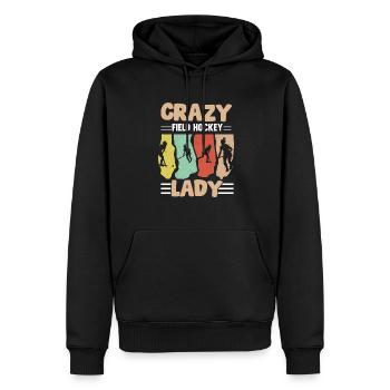 Hockey sur gazon Lady Enthusiast Defender assiste Spor - Sweat à capuche Premium bio Homme - noir - Devant - Nico (187cm)