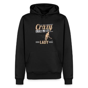 Assiste Passionné Défenseur Sports Hockey sur gazon La - Sweat à capuche Premium bio Homme - noir - Devant - Nico (187cm)