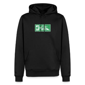 Campingplatz Wohnmobil Wohnwagen Lustiges Camping - Männer Premium Bio Hoodie - Schwarz - Vorne - Nico (187cm)