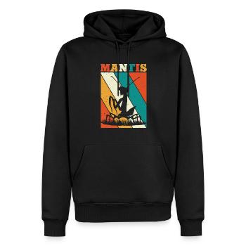 Mante religieuse, collectionneur d’insectes, entomologiste - Sweat à capuche Premium bio Homme - noir - Devant - Nico (187cm)