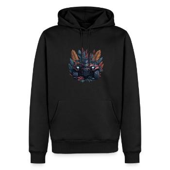 Quad Girl Boho Girl Quad - Sweat à capuche Premium bio Homme - noir - Devant - Nico (187cm)