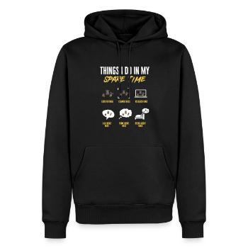 Insect collectors, insects, beetle lovers, entomologists - Men’s Premium Organic Hoodie - black - Front - Nico (187cm)