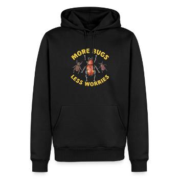 Insect collectors, insects, beetle lovers, entomologists - Men’s Premium Organic Hoodie - black - Front - Nico (187cm)
