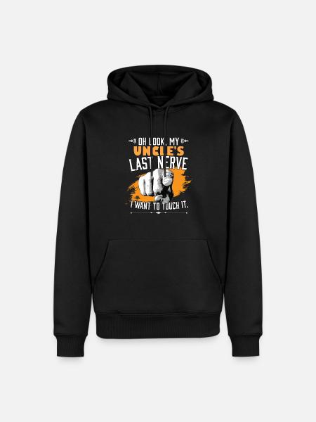 Se min onkels sidste nerve sjov onkel matcher - Herre Premium økologisk hoodie - sort