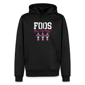 Foos Your Mommy Women Foosball Player Baby-foot - Sweat à capuche Premium bio Homme - noir - Devant - Nico (187cm)
