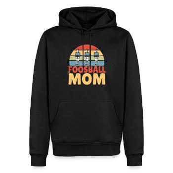 Foosball Mom Women Vintage Table Soccer Retro - Männer Premium Bio Hoodie - Schwarz - Vorne - Nico (187cm)