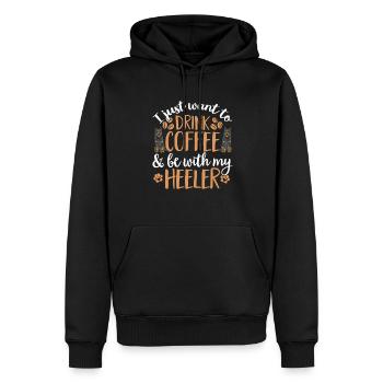 Australian Cattle Dog Red Blue Heeler - Männer Premium Bio Hoodie - Schwarz - Vorne - Nico (187cm)