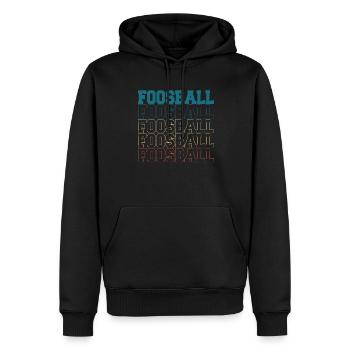 Foosball Retro Table Soccer Player Vintage - Männer Premium Bio Hoodie - Schwarz - Vorne - Nico (187cm)