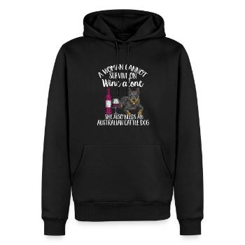 Australian Cattle Dog Red Blue Heeler - Männer Premium Bio Hoodie - Schwarz - Vorne - Nico (187cm)