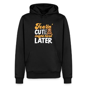 Australian Cattle Dog Red Blue Heeler - Männer Premium Bio Hoodie - Schwarz - Vorne - Nico (187cm)