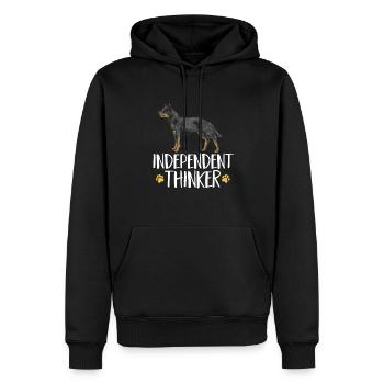 Australian Cattle Dog Red Blue Heeler - Männer Premium Bio Hoodie - Schwarz - Vorne - Nico (187cm)