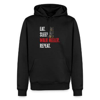 Australian Cattle Dog Red Blue Heeler - Männer Premium Bio Hoodie - Schwarz - Vorne - Nico (187cm)