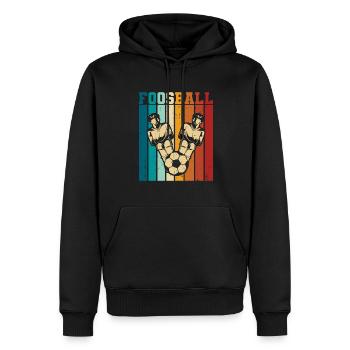 Foosball Retro Player Vintage Table Soccer - Männer Premium Bio Hoodie - Schwarz - Vorne - Nico (187cm)