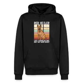Australian Cattle Dog Red Blue Heeler - Männer Premium Bio Hoodie - Schwarz - Vorne - Nico (187cm)