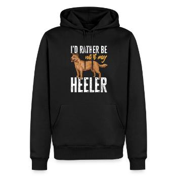 Australian Cattle Dog Red Blue Heeler - Männer Premium Bio Hoodie - Schwarz - Vorne - Nico (187cm)