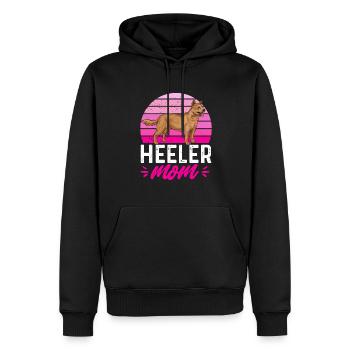 Australian Cattle Dog Red Blue Heeler - Männer Premium Bio Hoodie - Schwarz - Vorne - Nico (187cm)