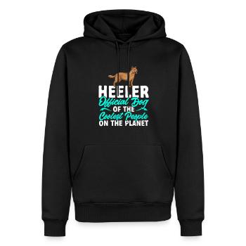 Australian Cattle Dog Red Blue Heeler - Männer Premium Bio Hoodie - Schwarz - Vorne - Nico (187cm)