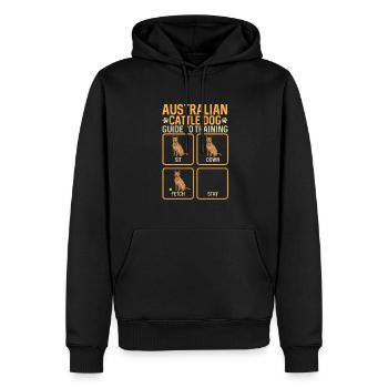 Australian Cattle Dog Red Blue Heeler - Männer Premium Bio Hoodie - Schwarz - Vorne - Nico (187cm)