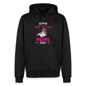 St. Bernard St. Bernard Dog Dog - Men’s Premium Organic Hoodie - black - Front - Nico (187cm)