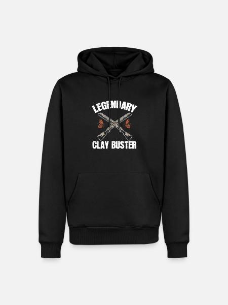 Shooting Skeet Clay Pigeon Shooting - Men’s Premium Organic Hoodie - black