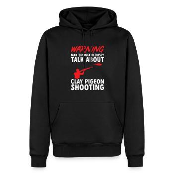 Trapschießen Skeet Tontaubenschießen - Männer Premium Bio Hoodie - Schwarz - Vorne - Nico (187cm)