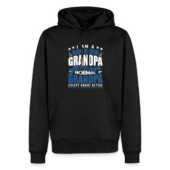 Men I Am A Ham Radio Grandpa Antenna Amateur Radio - Männer Premium Bio Hoodie - Schwarz - Vorne - Nico (187cm)