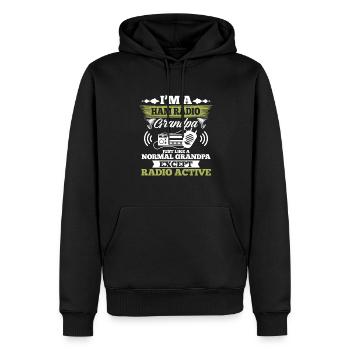 I Am A Ham Radio Grandpa Men Amateur Radio Operato - Männer Premium Bio Hoodie - Schwarz - Vorne - Nico (187cm)