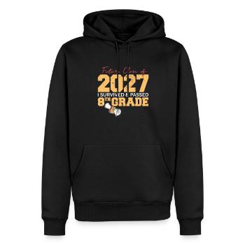 Futur cours de 2027 J’ai survécu à 8th Grade Funny - Sweat à capuche Premium bio Homme - noir - Devant - Nico (187cm)
