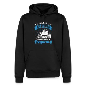 Ham Radio Amateurs Do It With Frequency Signal Net - Männer Premium Bio Hoodie - Schwarz - Vorne - Nico (187cm)