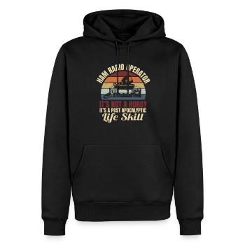 Ham Radio Operator Not A Hobby Retro Signal Vintag - Männer Premium Bio Hoodie - Schwarz - Vorne - Nico (187cm)