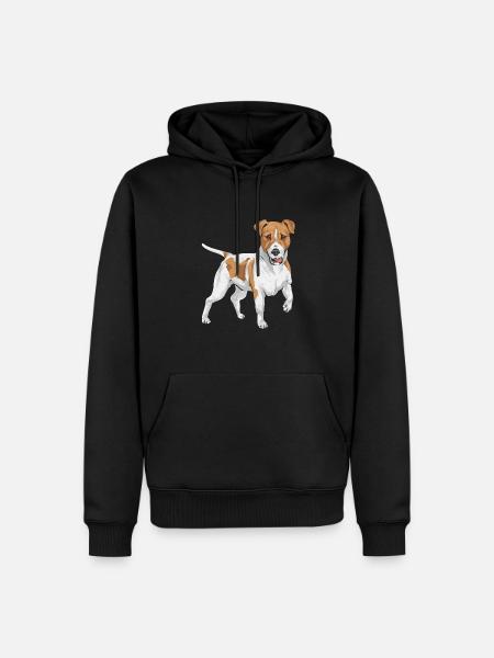 Jack Russell Terrier - Men’s Premium Organic Hoodie - black