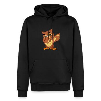 Cool Dabbing Owl Birds Of Prey Nocturnal Owl - Männer Premium Bio Hoodie - Schwarz - Vorne - Nico (187cm)