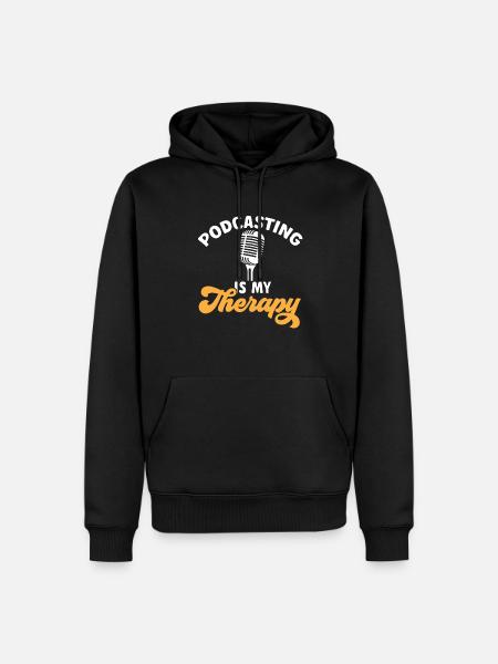 Podcaster Podcast - Männer Premium Bio Hoodie - Schwarz