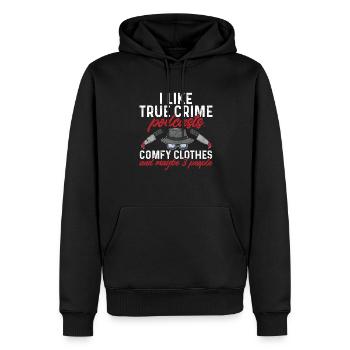 Wahre Verbrechen Podcaster True Crime Podcast - Männer Premium Bio Hoodie - Schwarz - Vorne - Nico (187cm)
