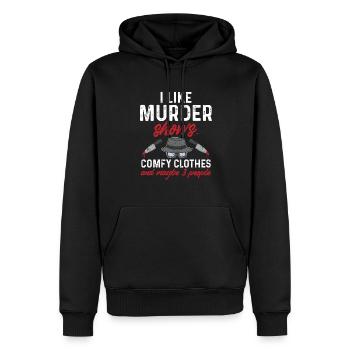 Wahre Verbrechen Podcaster True Crime Podcast - Männer Premium Bio Hoodie - Schwarz - Vorne - Nico (187cm)