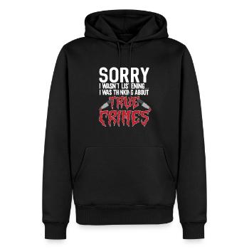 Wahre Verbrechen Podcaster True Crime Podcast - Männer Premium Bio Hoodie - Schwarz - Vorne - Nico (187cm)