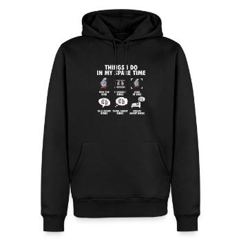 Graupapagei African Grey Parrot Papagei - Männer Premium Bio Hoodie - Schwarz - Vorne - Nico (187cm)