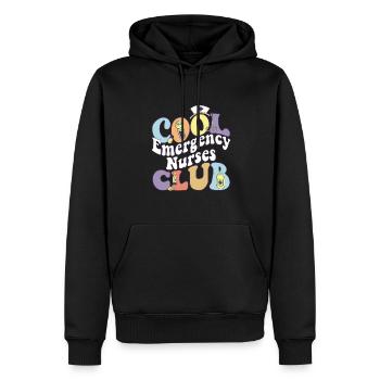 Cool Emergency Nurses Club Infirmière d’urgence autorisée - Sweat à capuche Premium bio Homme - noir - Devant - Nico (187cm)